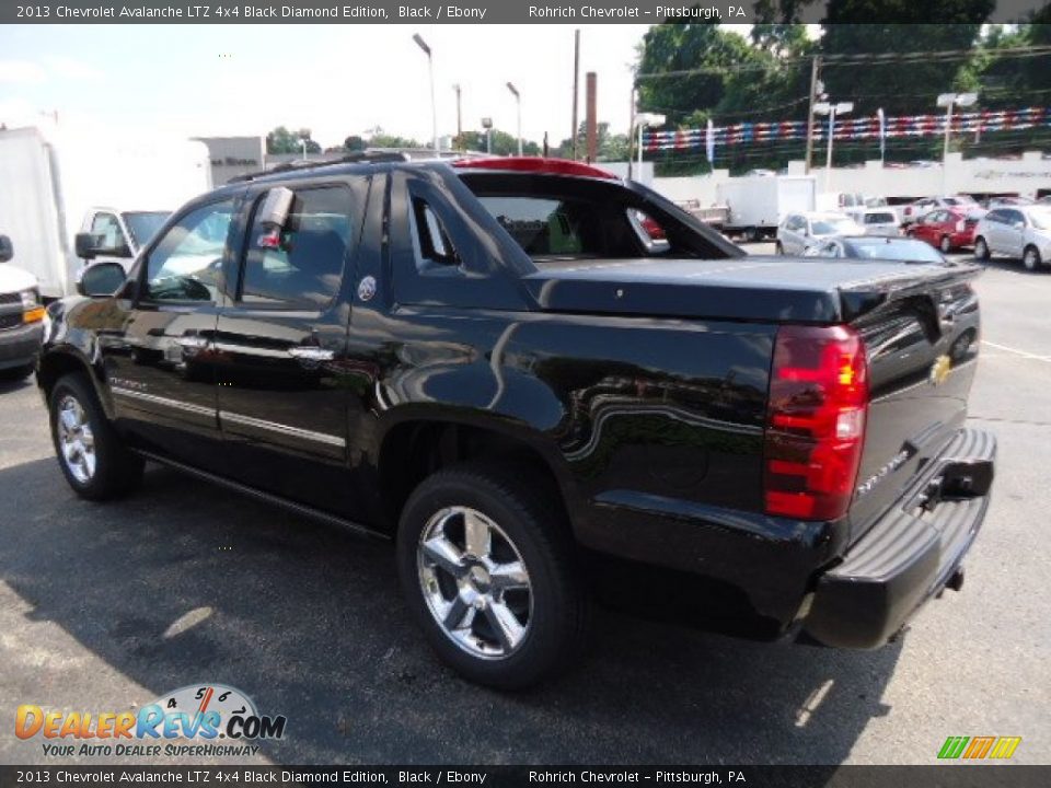Black 2013 Chevrolet Avalanche LTZ 4x4 Black Diamond Edition Photo #2