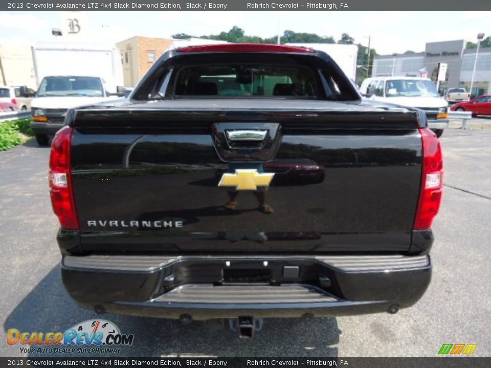2013 Chevrolet Avalanche LTZ 4x4 Black Diamond Edition Black / Ebony Photo #3