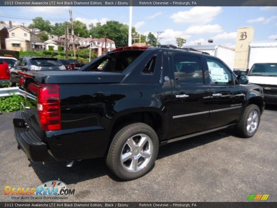 2013 Chevrolet Avalanche LTZ 4x4 Black Diamond Edition Black / Ebony Photo #4