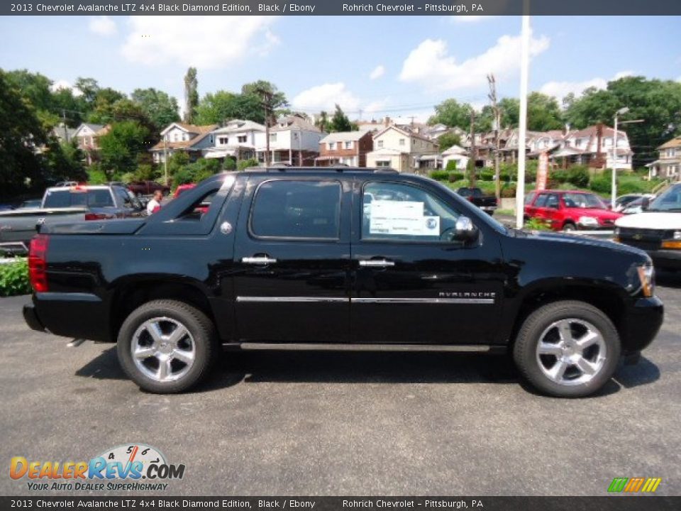Black 2013 Chevrolet Avalanche LTZ 4x4 Black Diamond Edition Photo #5