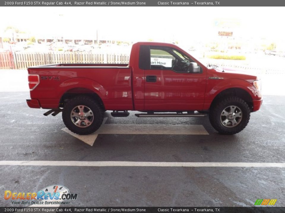 2009 Ford F150 STX Regular Cab 4x4 Razor Red Metallic / Stone/Medium Stone Photo #6