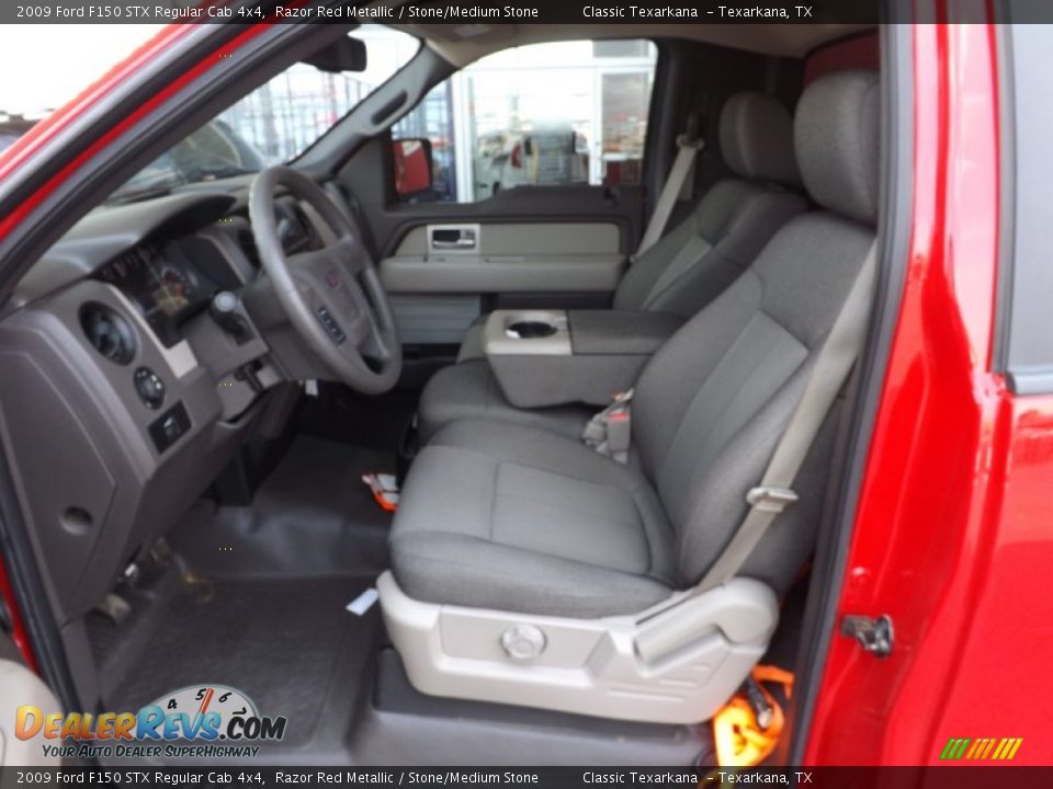 Stone/Medium Stone Interior - 2009 Ford F150 STX Regular Cab 4x4 Photo #13