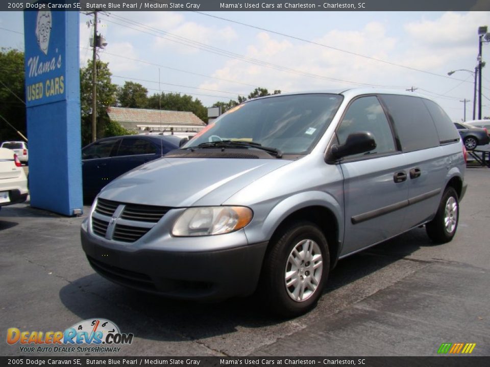 2005 Dodge Caravan SE Butane Blue Pearl / Medium Slate Gray Photo #4