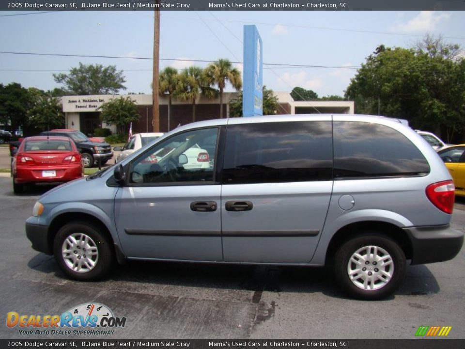 2005 Dodge Caravan SE Butane Blue Pearl / Medium Slate Gray Photo #5