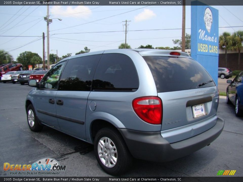 2005 Dodge Caravan SE Butane Blue Pearl / Medium Slate Gray Photo #6