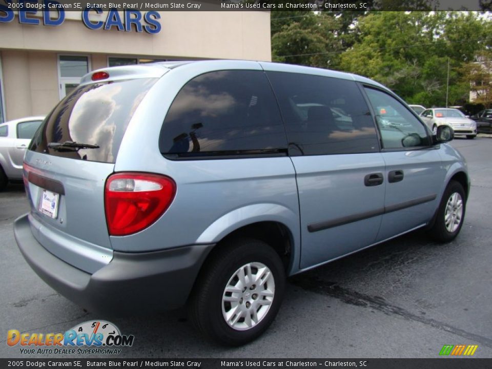 2005 Dodge Caravan SE Butane Blue Pearl / Medium Slate Gray Photo #8