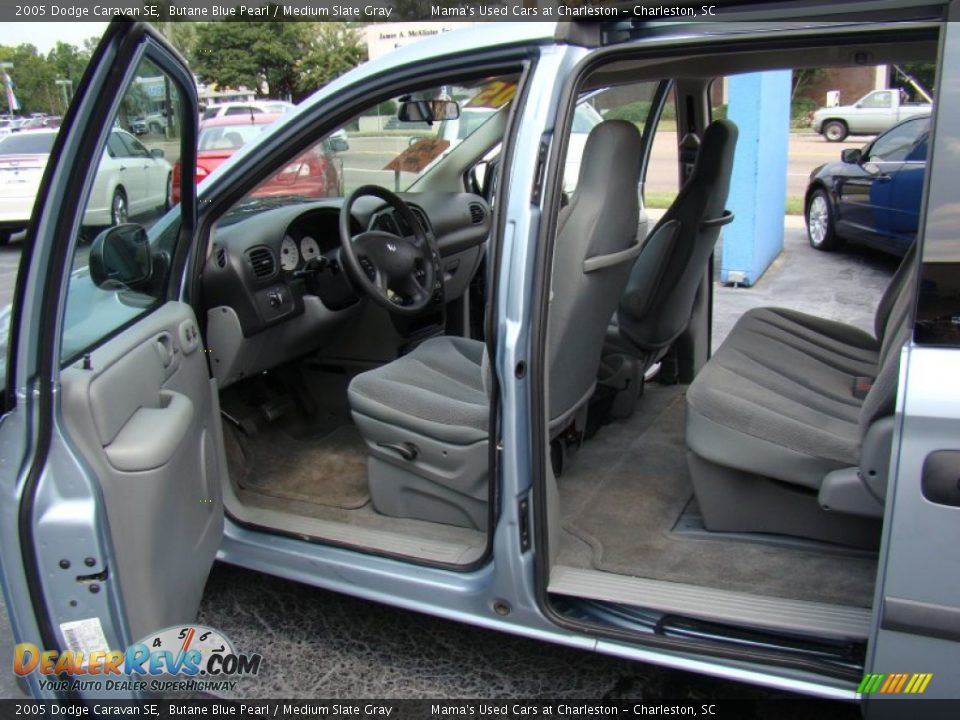 2005 Dodge Caravan SE Butane Blue Pearl / Medium Slate Gray Photo #10