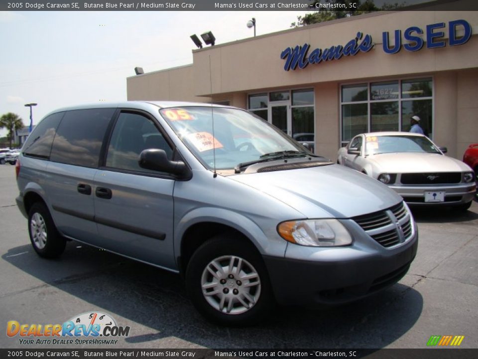 2005 Dodge Caravan SE Butane Blue Pearl / Medium Slate Gray Photo #24