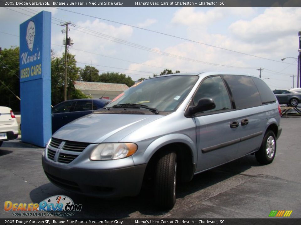 2005 Dodge Caravan SE Butane Blue Pearl / Medium Slate Gray Photo #25