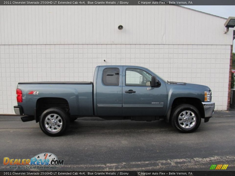 Blue Granite Metallic 2011 Chevrolet Silverado 2500HD LT Extended Cab 4x4 Photo #2