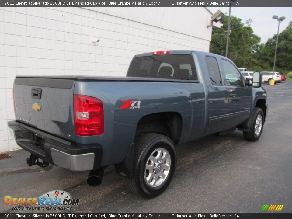 2011 Chevrolet Silverado 2500HD LT Extended Cab 4x4 Blue Granite Metallic / Ebony Photo #3