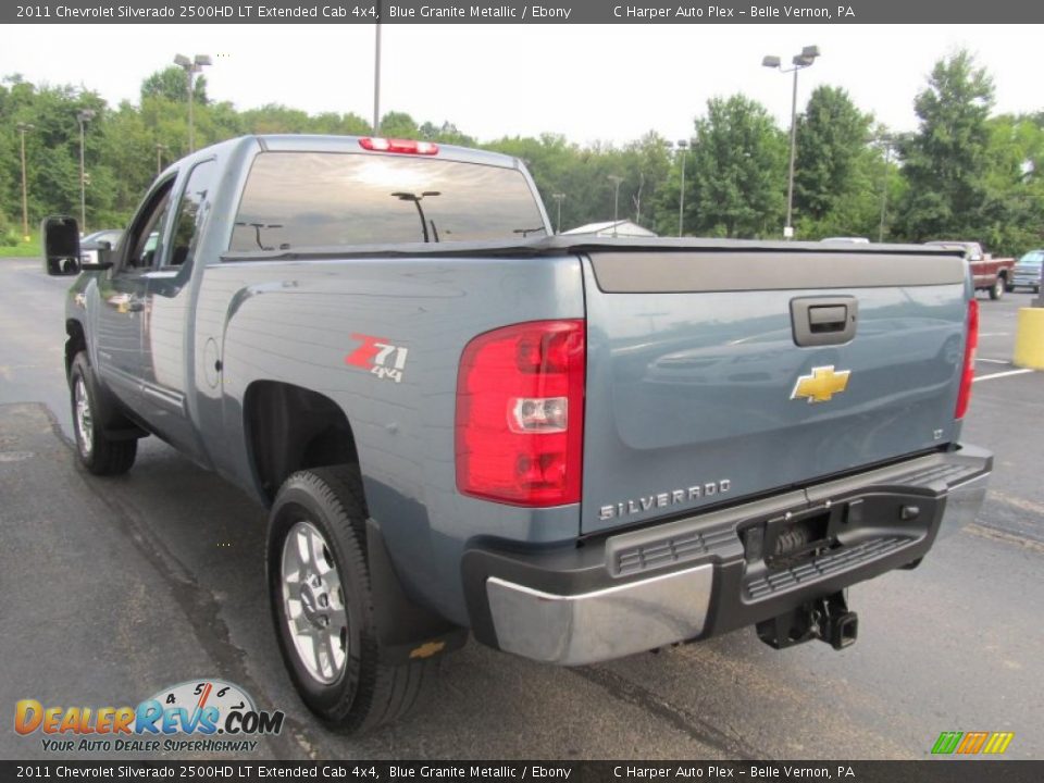 2011 Chevrolet Silverado 2500HD LT Extended Cab 4x4 Blue Granite Metallic / Ebony Photo #5