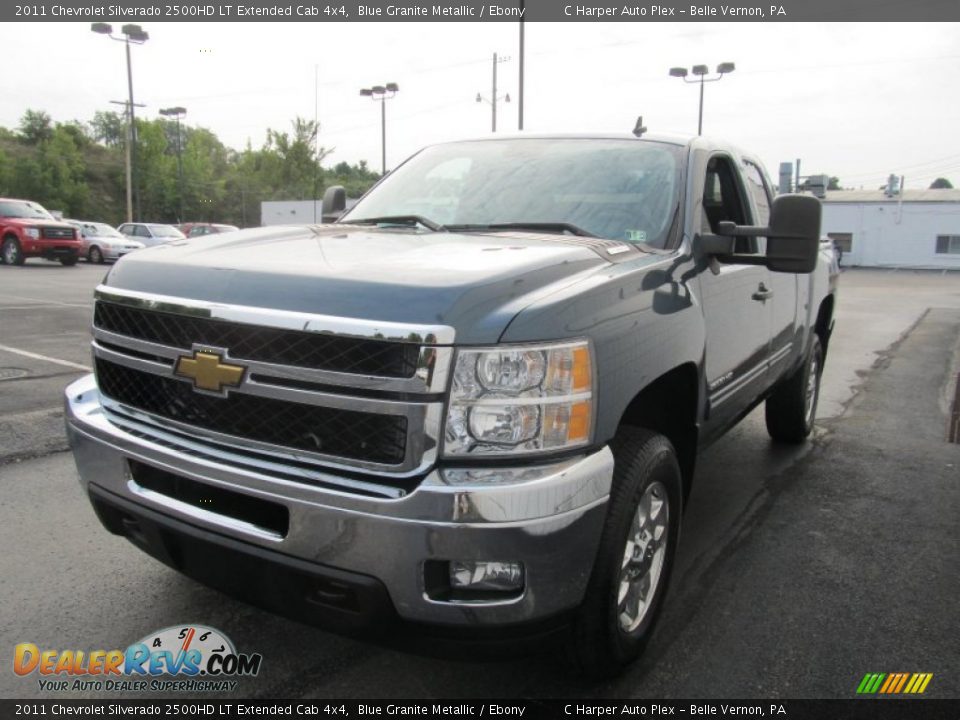 2011 Chevrolet Silverado 2500HD LT Extended Cab 4x4 Blue Granite Metallic / Ebony Photo #8