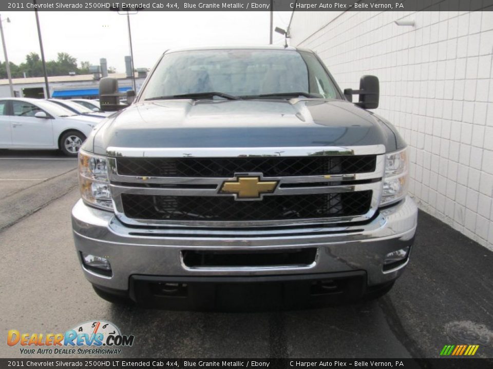 2011 Chevrolet Silverado 2500HD LT Extended Cab 4x4 Blue Granite Metallic / Ebony Photo #9