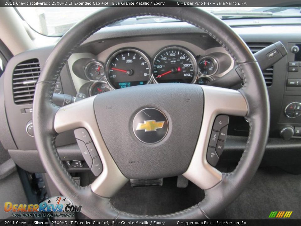 2011 Chevrolet Silverado 2500HD LT Extended Cab 4x4 Steering Wheel Photo #15