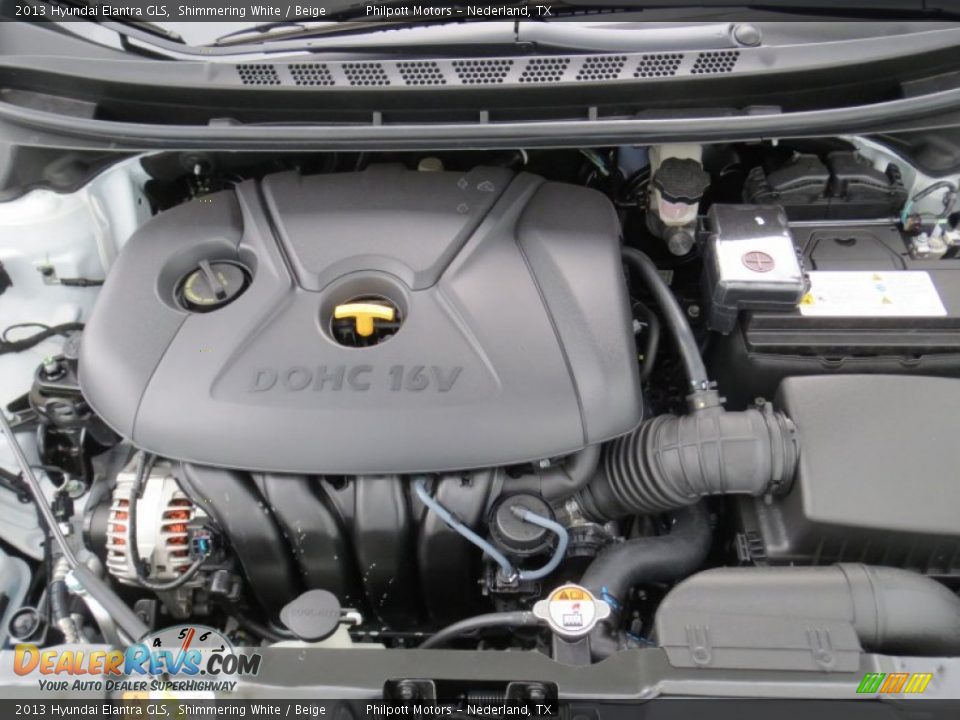 2013 Hyundai Elantra GLS Shimmering White / Beige Photo #13