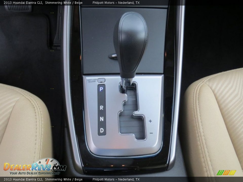 2013 Hyundai Elantra GLS Shimmering White / Beige Photo #27