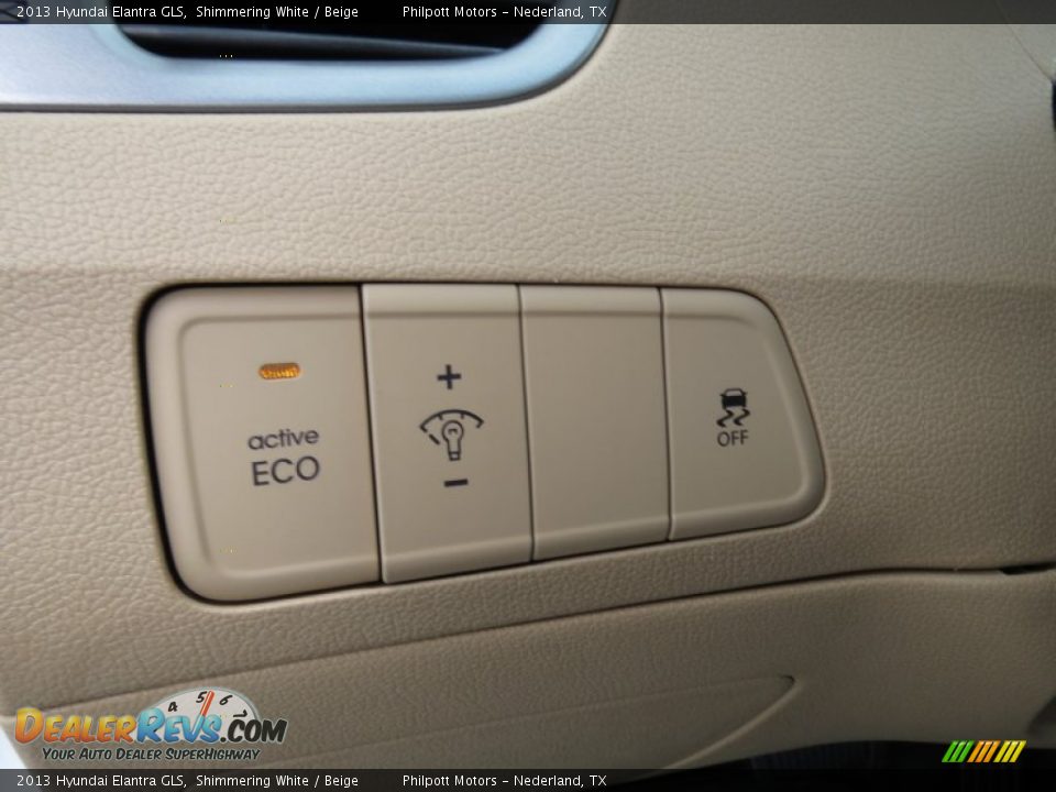 2013 Hyundai Elantra GLS Shimmering White / Beige Photo #30