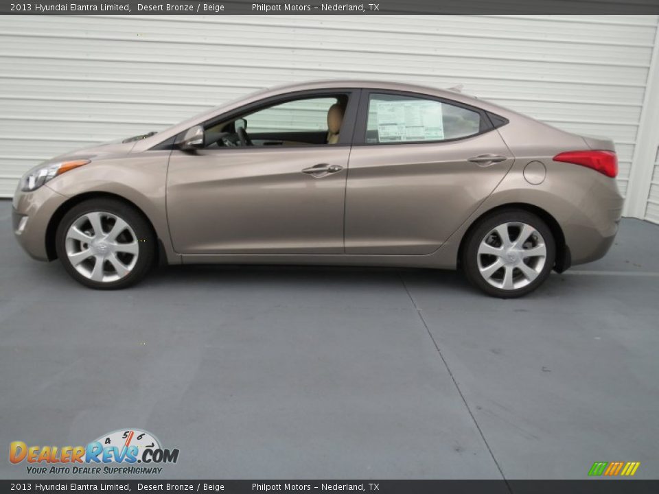 Desert Bronze 2013 Hyundai Elantra Limited Photo #5