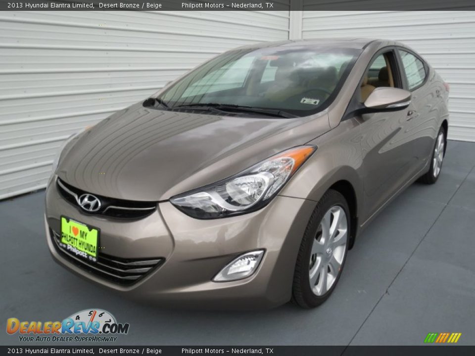 2013 Hyundai Elantra Limited Desert Bronze / Beige Photo #6