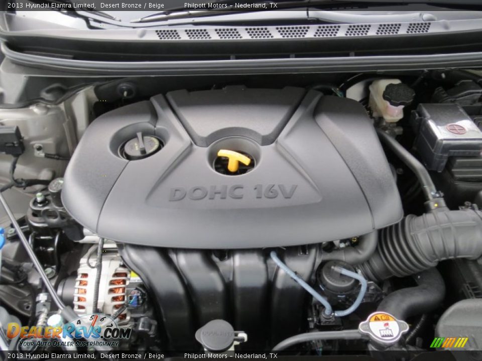 2013 Hyundai Elantra Limited 1.8 Liter DOHC 16-Valve D-CVVT 4 Cylinder Engine Photo #16