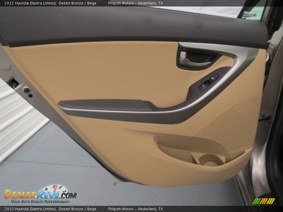 Door Panel of 2013 Hyundai Elantra Limited Photo #18