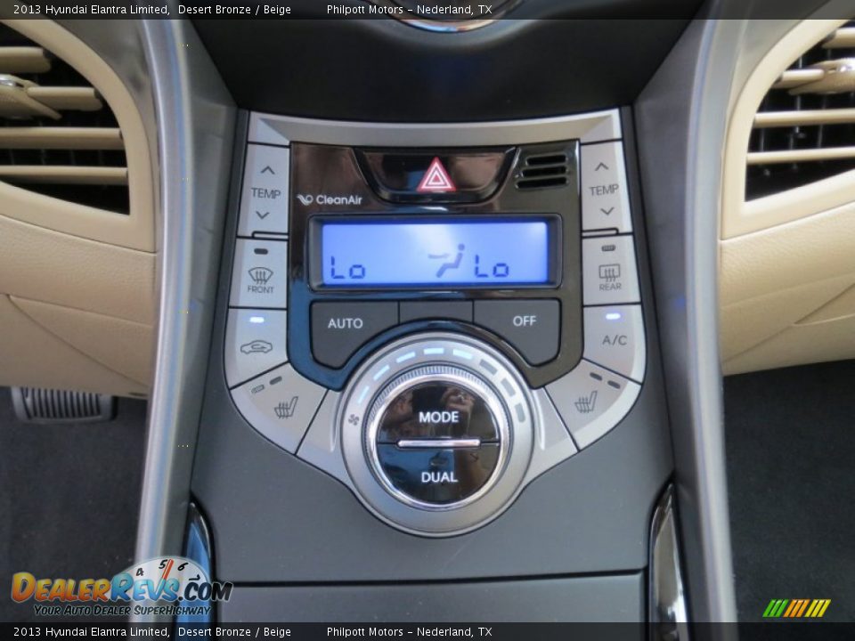 Controls of 2013 Hyundai Elantra Limited Photo #29