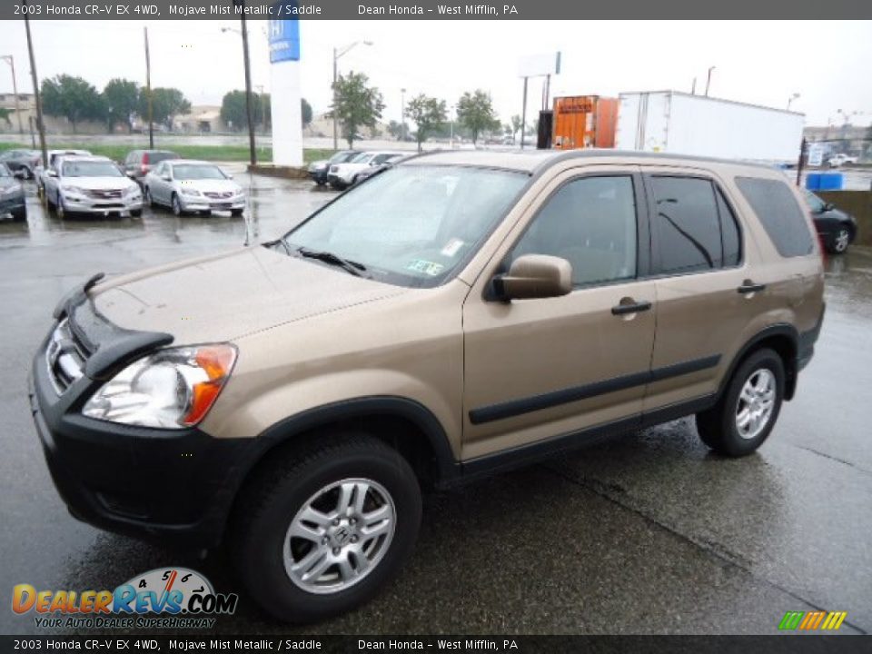 2003 Honda CR-V EX 4WD Mojave Mist Metallic / Saddle Photo #8