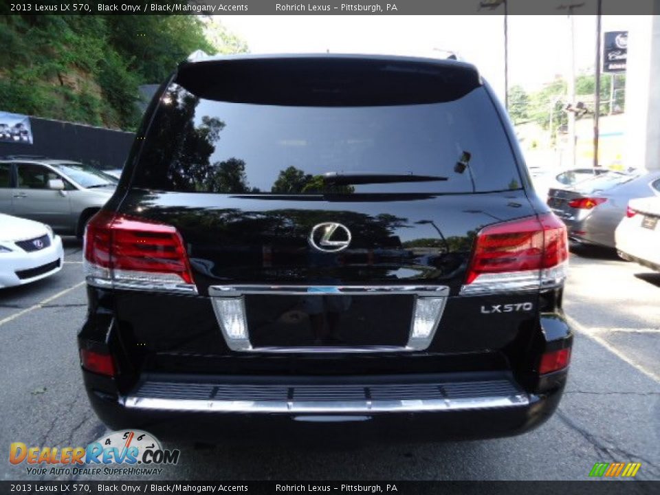 2013 Lexus LX 570 Black Onyx / Black/Mahogany Accents Photo #2