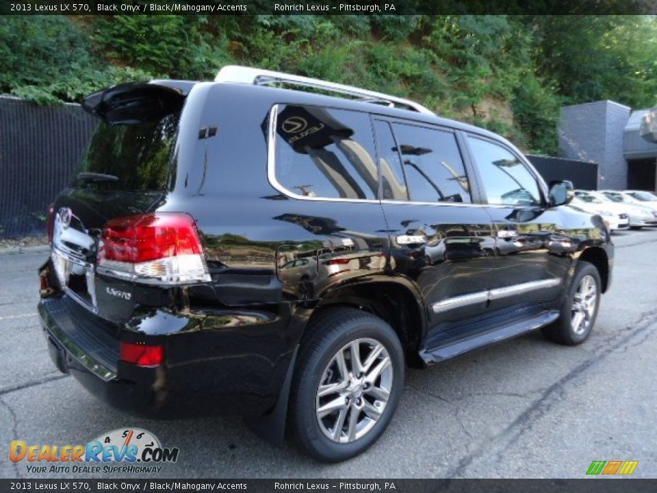 2013 Lexus LX 570 Black Onyx / Black/Mahogany Accents Photo #3