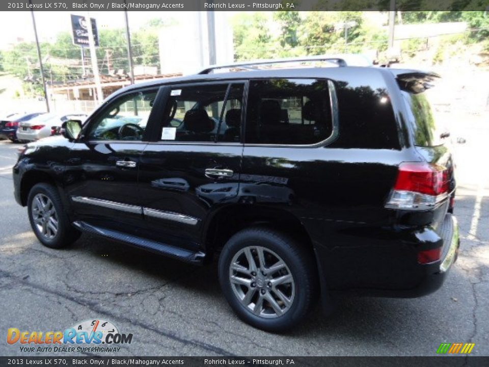 2013 Lexus LX 570 Black Onyx / Black/Mahogany Accents Photo #4