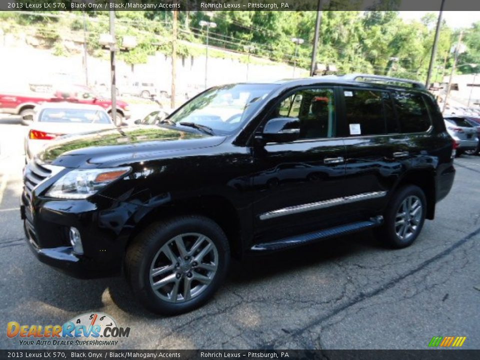 2013 Lexus LX 570 Black Onyx / Black/Mahogany Accents Photo #7
