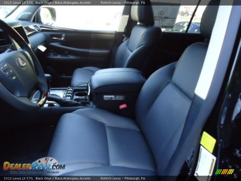 2013 Lexus LX 570 Black Onyx / Black/Mahogany Accents Photo #9