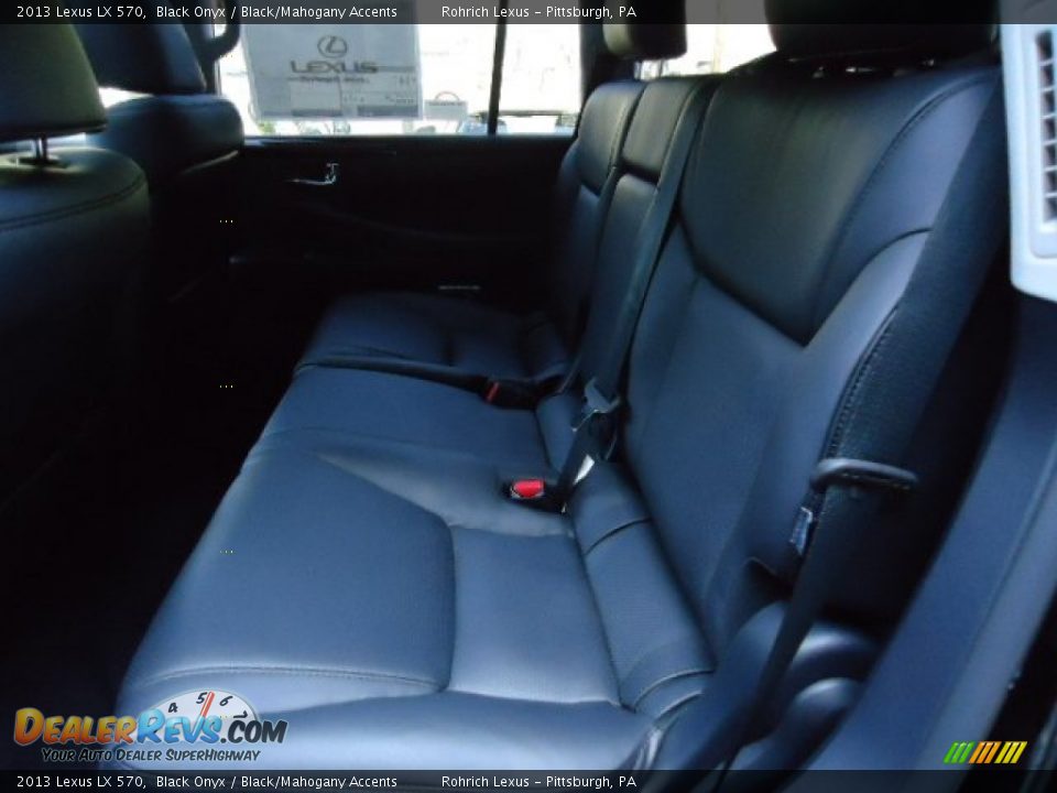 2013 Lexus LX 570 Black Onyx / Black/Mahogany Accents Photo #10