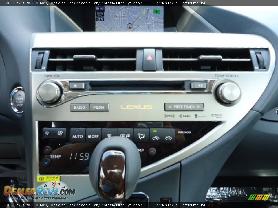 2013 Lexus RX 350 AWD Obsidian Black / Saddle Tan/Espresso Birds Eye Maple Photo #18