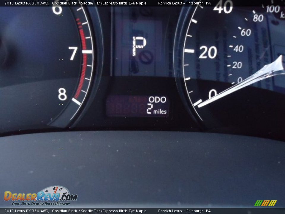 2013 Lexus RX 350 AWD Obsidian Black / Saddle Tan/Espresso Birds Eye Maple Photo #19