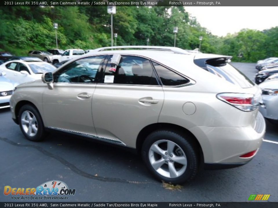 2013 Lexus RX 350 AWD Satin Cashmere Metallic / Saddle Tan/Espresso Birds Eye Maple Photo #2