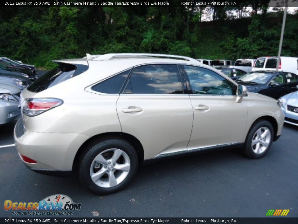 2013 Lexus RX 350 AWD Satin Cashmere Metallic / Saddle Tan/Espresso Birds Eye Maple Photo #4