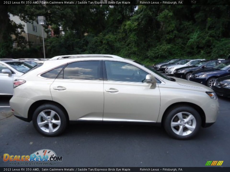 2013 Lexus RX 350 AWD Satin Cashmere Metallic / Saddle Tan/Espresso Birds Eye Maple Photo #5