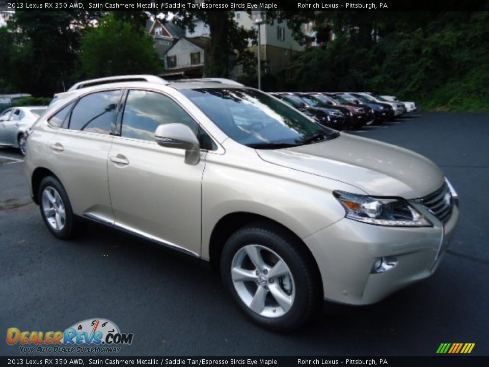 2013 Lexus RX 350 AWD Satin Cashmere Metallic / Saddle Tan/Espresso Birds Eye Maple Photo #6