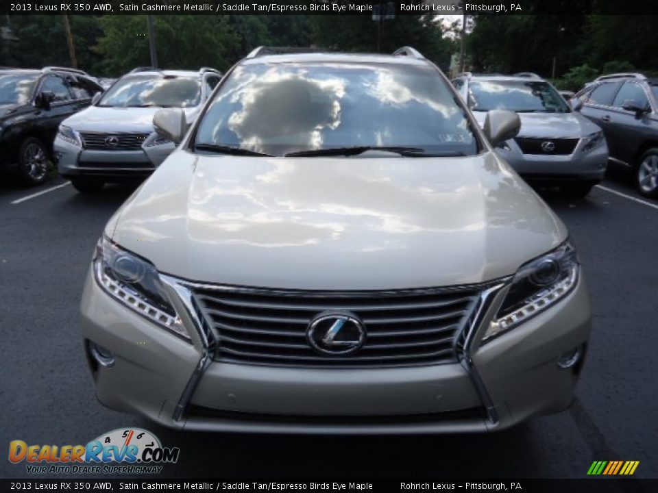2013 Lexus RX 350 AWD Satin Cashmere Metallic / Saddle Tan/Espresso Birds Eye Maple Photo #7