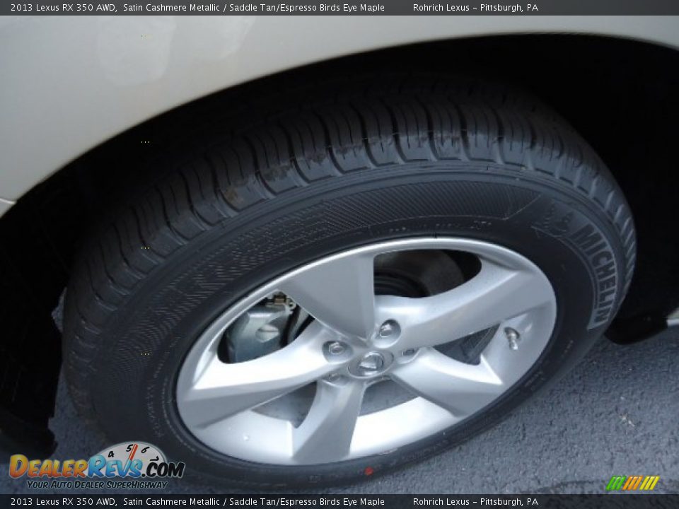 2013 Lexus RX 350 AWD Satin Cashmere Metallic / Saddle Tan/Espresso Birds Eye Maple Photo #9