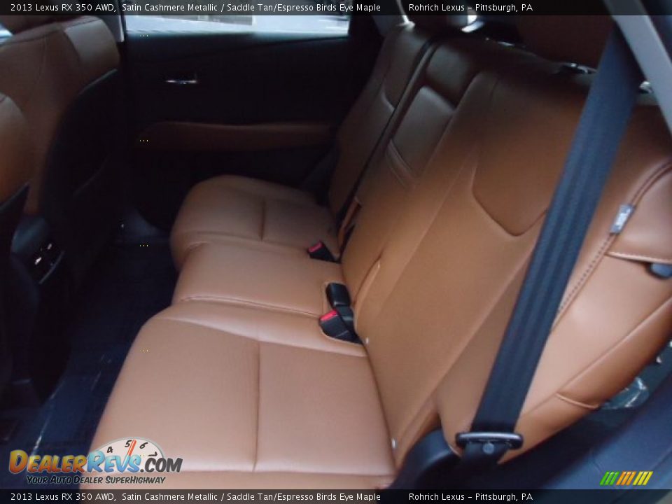 2013 Lexus RX 350 AWD Satin Cashmere Metallic / Saddle Tan/Espresso Birds Eye Maple Photo #11