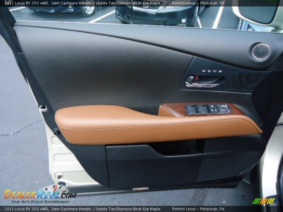 2013 Lexus RX 350 AWD Satin Cashmere Metallic / Saddle Tan/Espresso Birds Eye Maple Photo #14