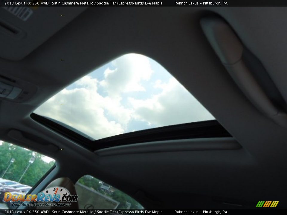 2013 Lexus RX 350 AWD Satin Cashmere Metallic / Saddle Tan/Espresso Birds Eye Maple Photo #15