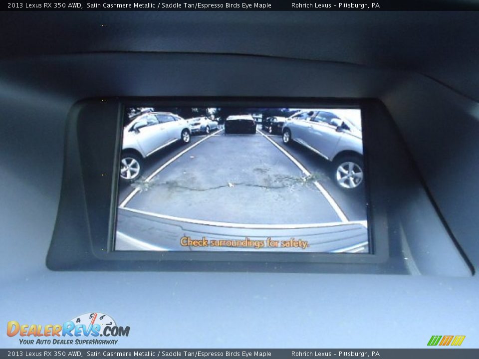 2013 Lexus RX 350 AWD Satin Cashmere Metallic / Saddle Tan/Espresso Birds Eye Maple Photo #18