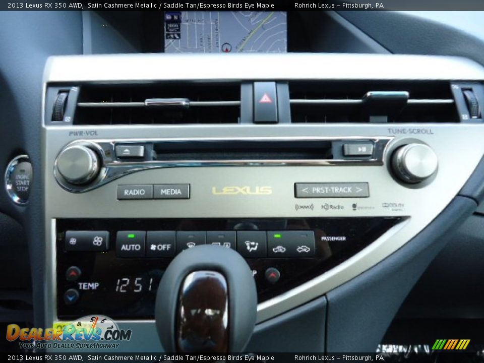 2013 Lexus RX 350 AWD Satin Cashmere Metallic / Saddle Tan/Espresso Birds Eye Maple Photo #19