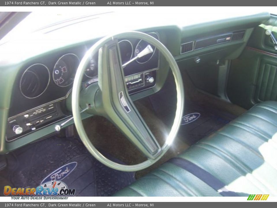 Green Interior - 1974 Ford Ranchero GT Photo #34