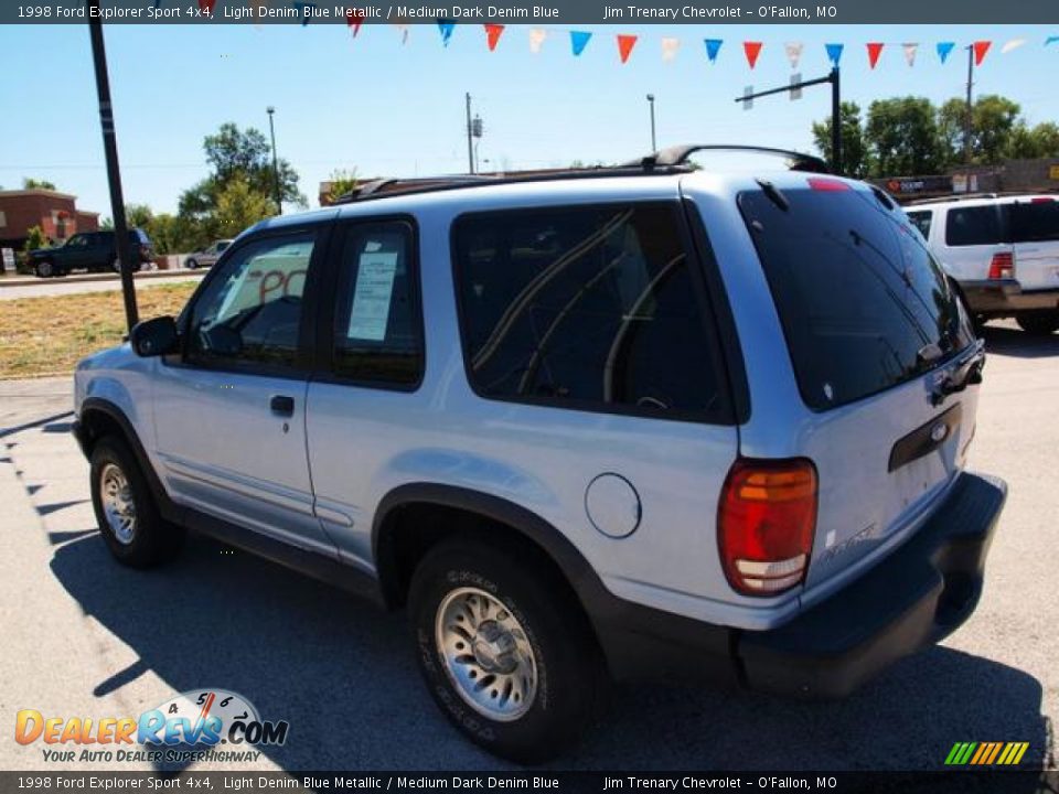 1998 Ford Explorer Sport 4x4 Light Denim Blue Metallic / Medium Dark Denim Blue Photo #2