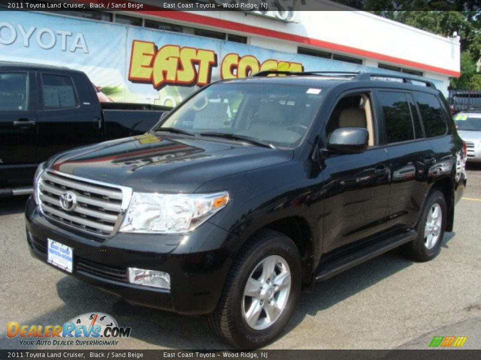 2011 Toyota Land Cruiser Black / Sand Beige Photo #3